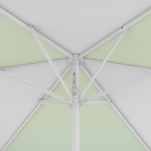 Parasol / Small umbrella with crank, view from below