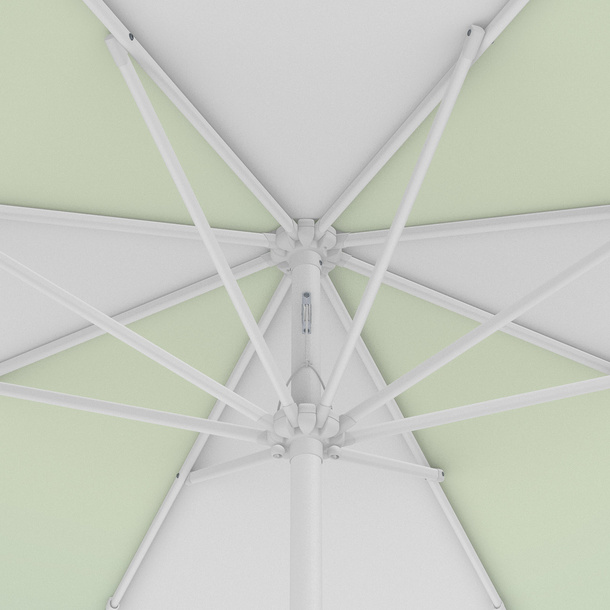 Parasol / Small umbrella with crank, view from below