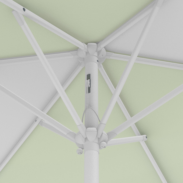 Parasol / Small umbrella with crank, detail of the pulley system