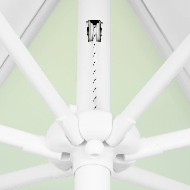 Parasol / Small umbrella with crank, detail of the pulley system