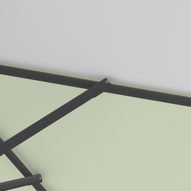 Parasol / Small umbrella with crank, robust ribs