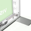 Power supply mounted concealed within the frame, frame including cable gland