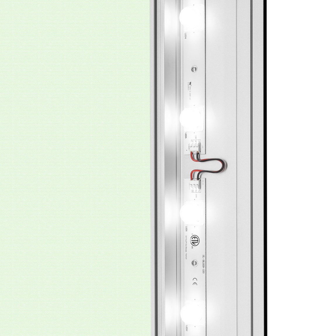 Bright power LED line emitters for uniform illumination