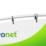 Detail: Attachment of the eyeleted printed part to the system using tension cords
