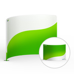 Display Wand Basic curved, double-sided printed - Printed part: back side printed