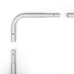 Display Wand Basic, angle/rod segments, locking with button springs
