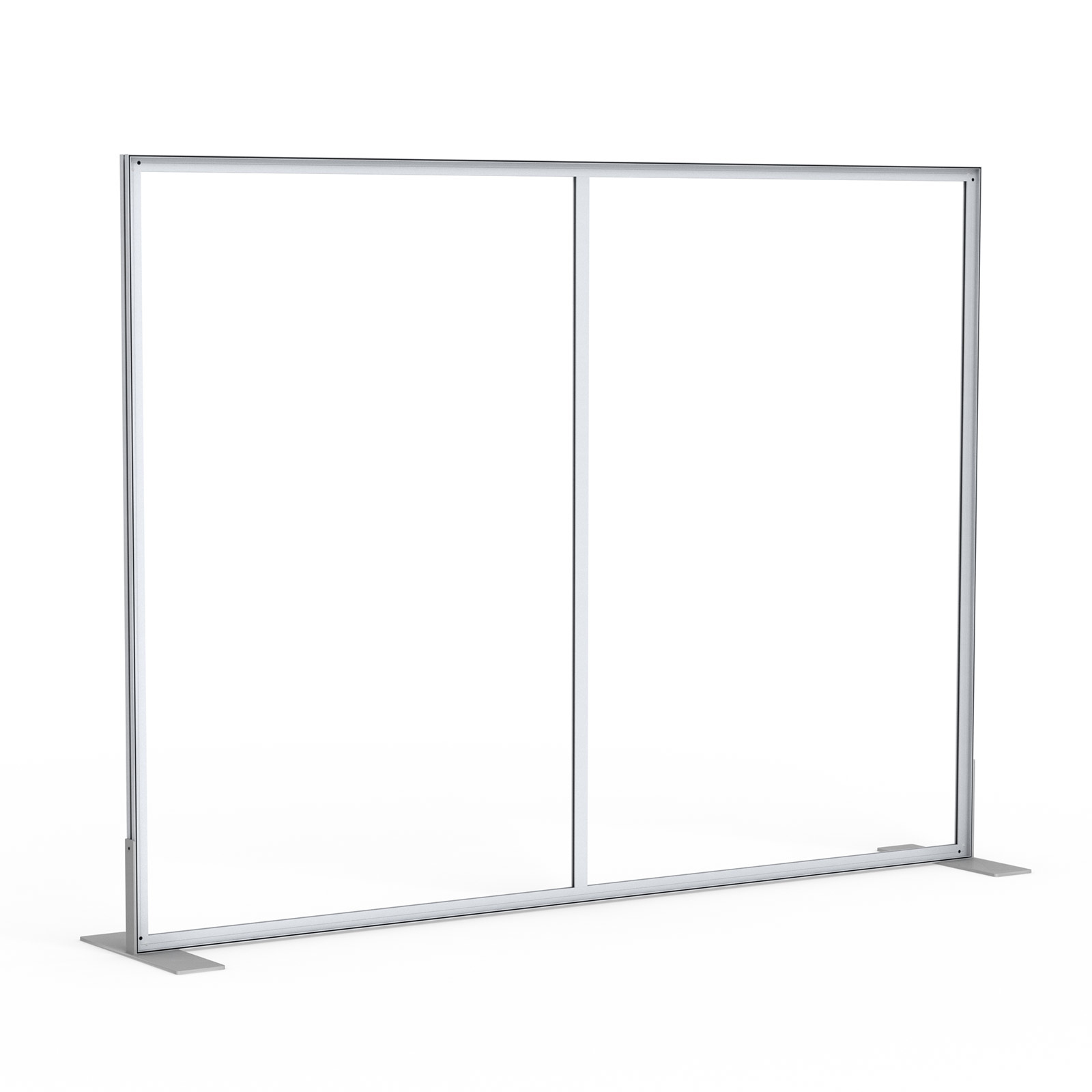 Frame: size 400 x 200 cm with 2 side feet, 1 support profile