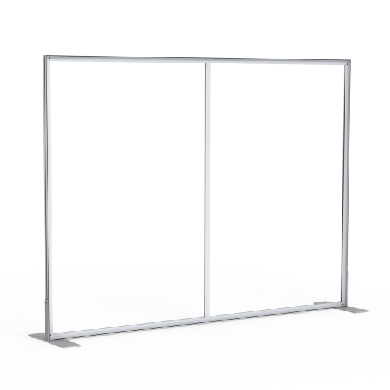 Frame: size 400 x 200 cm with 2 side feet, 1 support profile