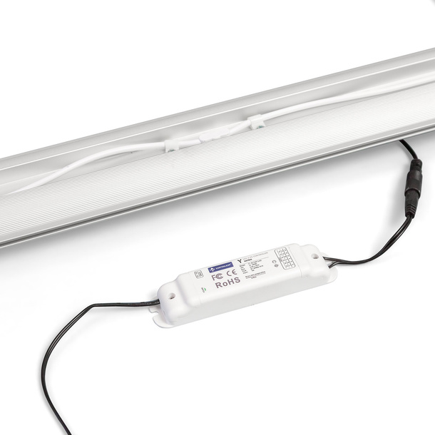 Dimmer - mounted on trade fair wall Lightbox click