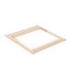 Deck chair without armrest, frame