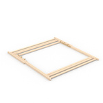 Deck chair without armrest, frame