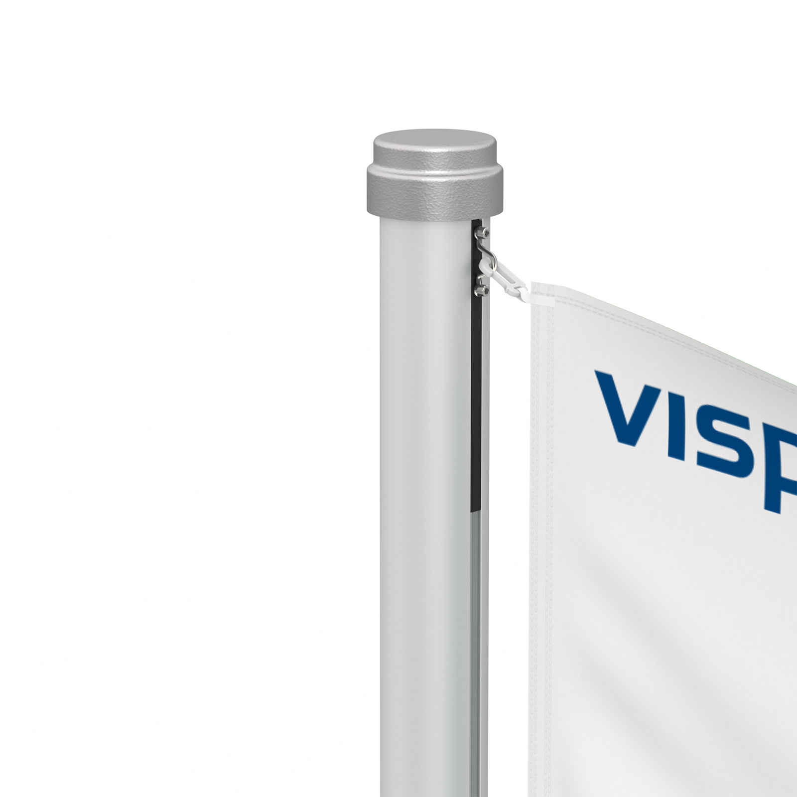 Double-layer flag, top detail