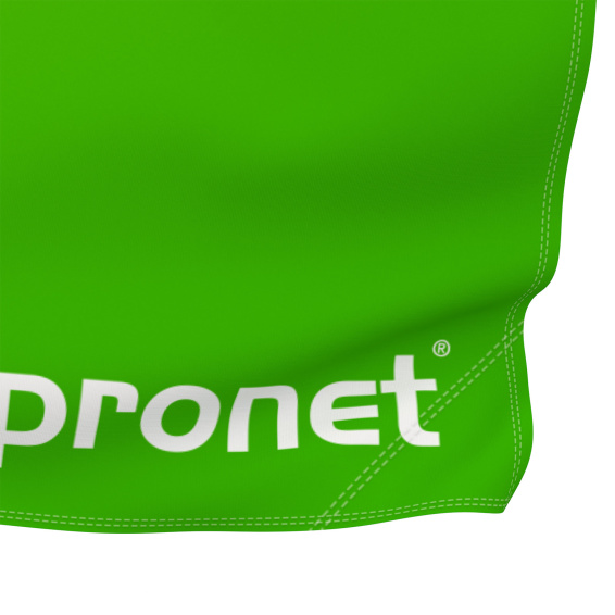 Double layer flag, presenter flag, detail material