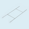 Metal stand made of stainless wire, for ground/soil installation