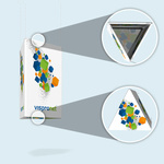 Ceiling Hanger Triangle - 4 Side Surfaces (Top Open, Bottom Closed)