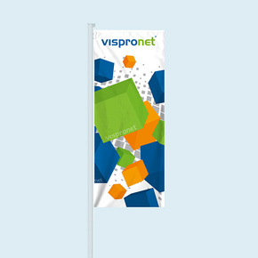 Vertical Flags with independent banner arm Basic (120/150 cm wide)