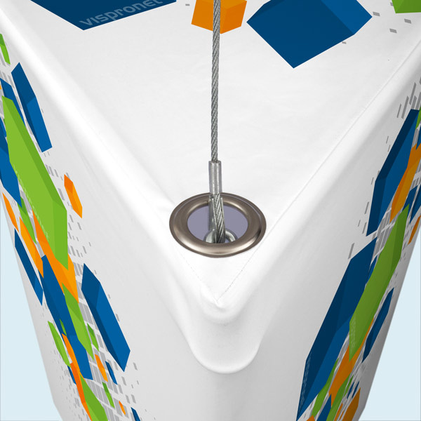 Detail: 5 side surface - lid with eyelet and wire rope stop-through guide