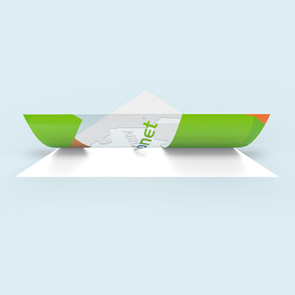 White underprint on the back. Colors: design opaque, unprinted areas transparent.