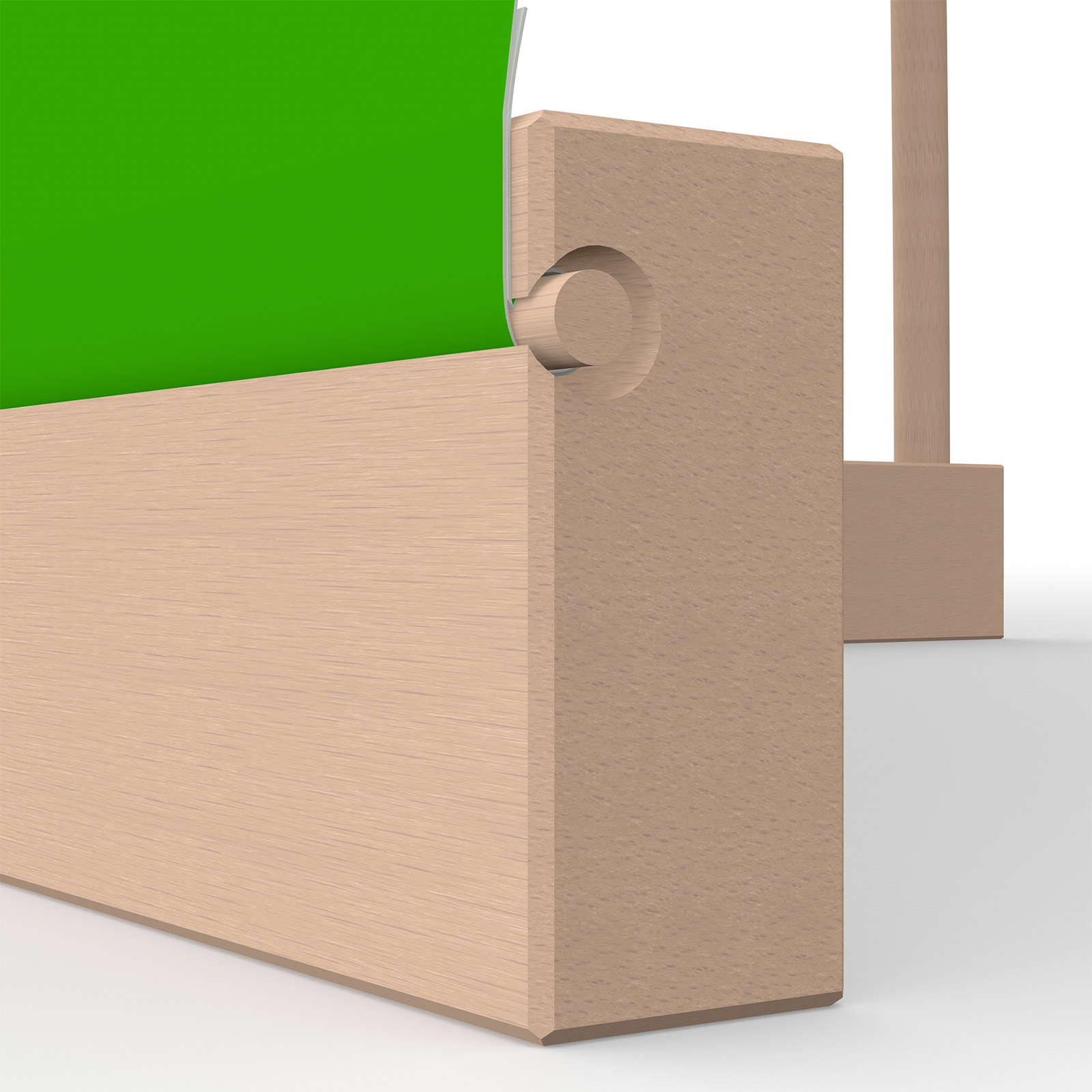 Detail: Baseboard with printed component