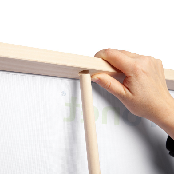 Attachment of the upper strip to the rod - perfect tension of the printed part