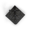 Corner for base plate, underside