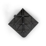 Corner for base plate, underside