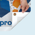 Landscape mesh banner, single-sided printed