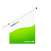 Ice Flag with Straight Bottom Edge, Size 46 x 37/64 cm, 60° Flag Holder