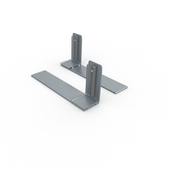 Single-sided corner feet for flexible keder frame, set of 2