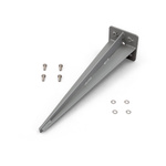 Ground spike 460 mm / 115 x 115 mm for side awning, silver gray