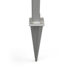optional: Ground spike for securing the base/stand post on soft soils