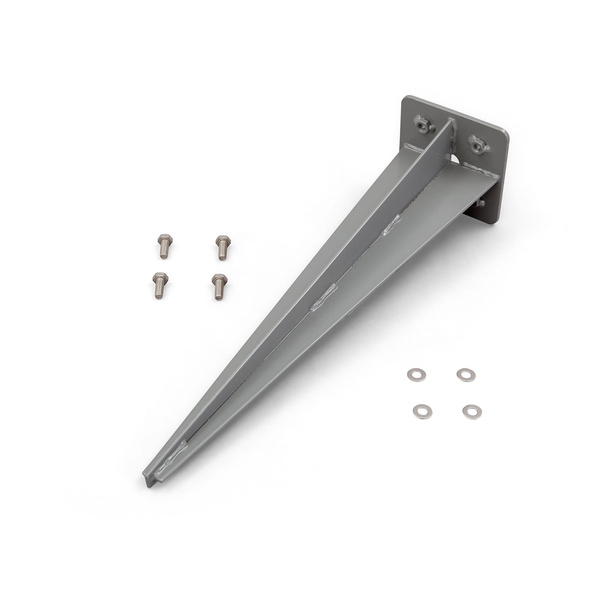 Ground spike 460 mm / 115 x 115 mm for side awning, silver gray