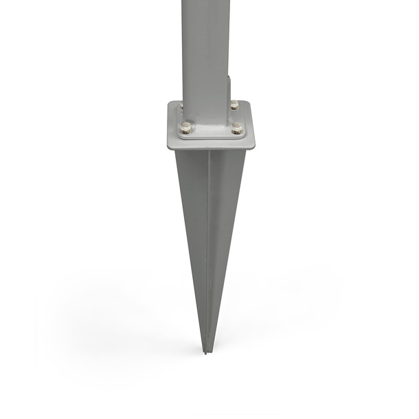 optional: Ground spike for securing the base/stand post on soft soils