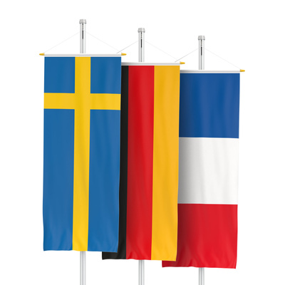 National Flags as Banner Flags