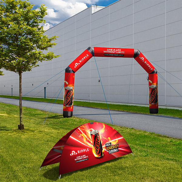 Event Sheet Air & Halfmoon Banner - Perfect Combination for Sporting Events