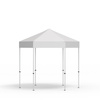 Select Hexagon 3 m folding gazebo, white canopy and valance, unprinted