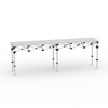 Folding Table Aluminum 290 x 55 cm