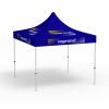 Folding Pavilion Select, 3 x 3 m, blue, with 8 logo prints