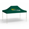 Basic Pop-up Pavilion, 3 x 4.5 m, green, roof with 1 logo print (side 1)
