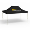 Basic Pop-up Pavilion, 3 x 4.5 m, black, roof with 1 logo print (side 1)