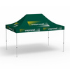 Folding Pavilion Select, 3 x 4.5 m, green, with 10 logo prints