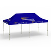 Folding Pavilion Basic, 3 x 6 m, blue, with 10 logo prints