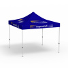 Folding gazebo  Eco, 3 x 3 m, blue, with 8 logo prints