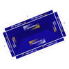 Pop-up canopy 3 x 6 m, top view