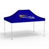 Premium Pop-up Pavilion, 3 x 4.5 m, blue, roof with 1 logo print (side 1)
