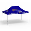 Premium Pop-up Canopy, 3 x 4.5 m, blue, with 10 logo prints