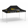 Premium Pop-up Tent, 3 x 4.5 m, black, with 10 logo prints