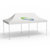 Premium Folding Pavilion, 3 x 6 m, white, roof with 1 logo print (side 1)