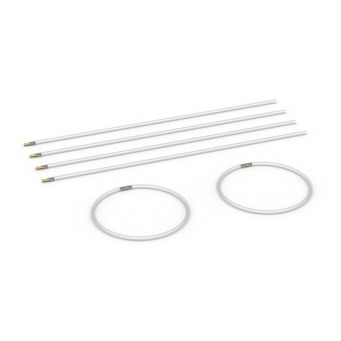 Set: 6 flag guide rings for all flagpoles with a maximum diameter of 100 mm