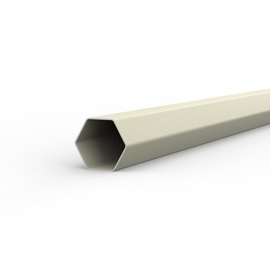 Highly stable hexagonal profile: powder-coated steel (ø 40 mm/1 mm)